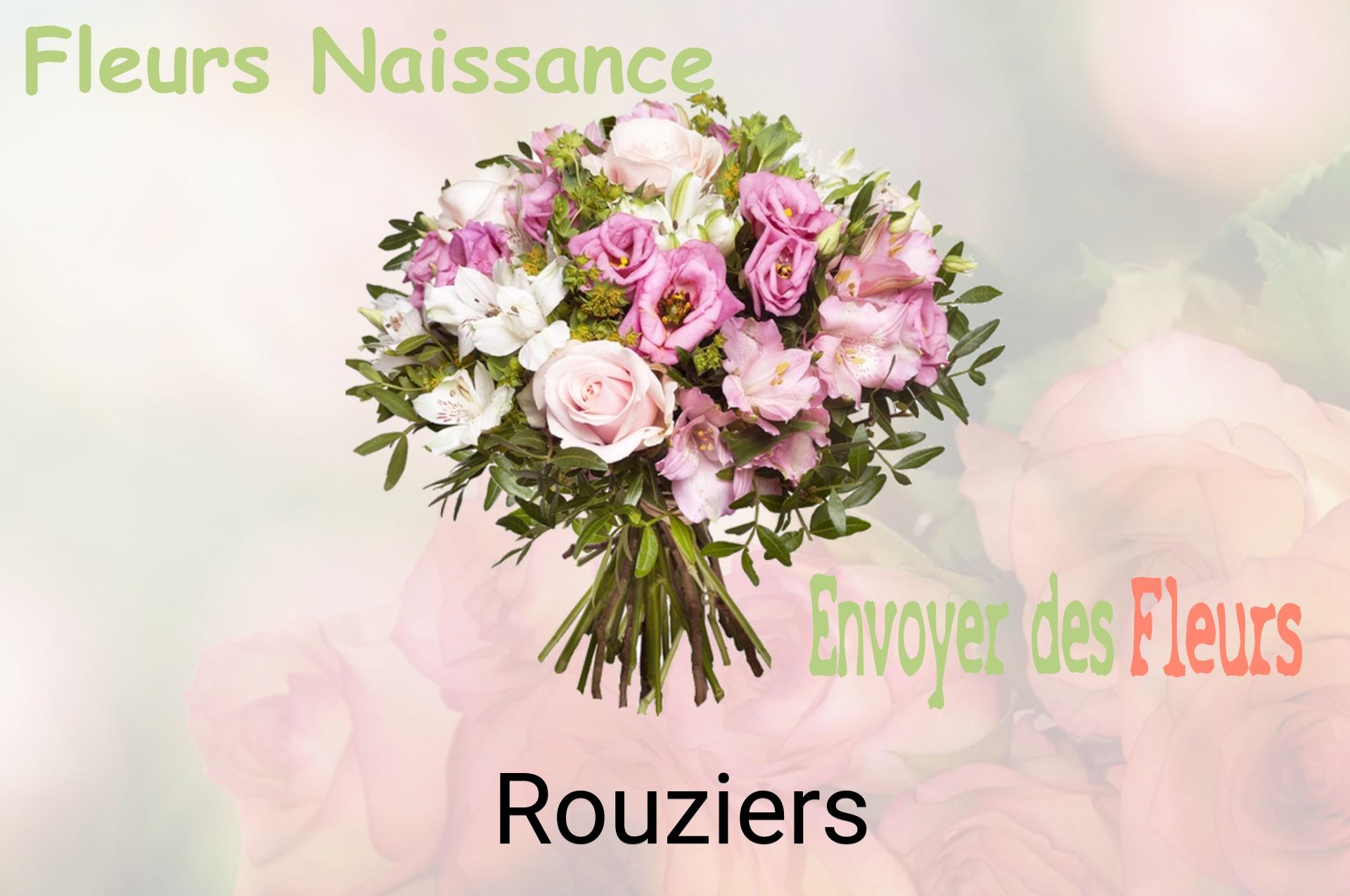 Bouquet de fleurs de naissance livré à Rouziers