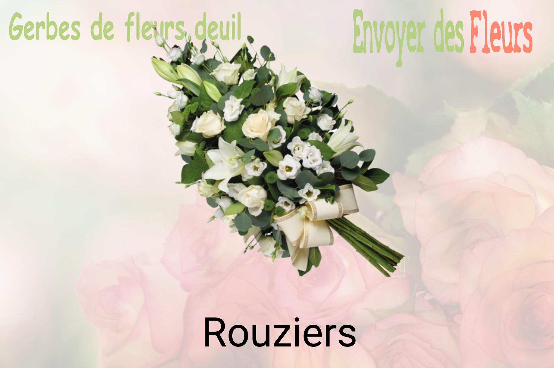 Gerbe de fleurs de deuil livrée à Rouziers